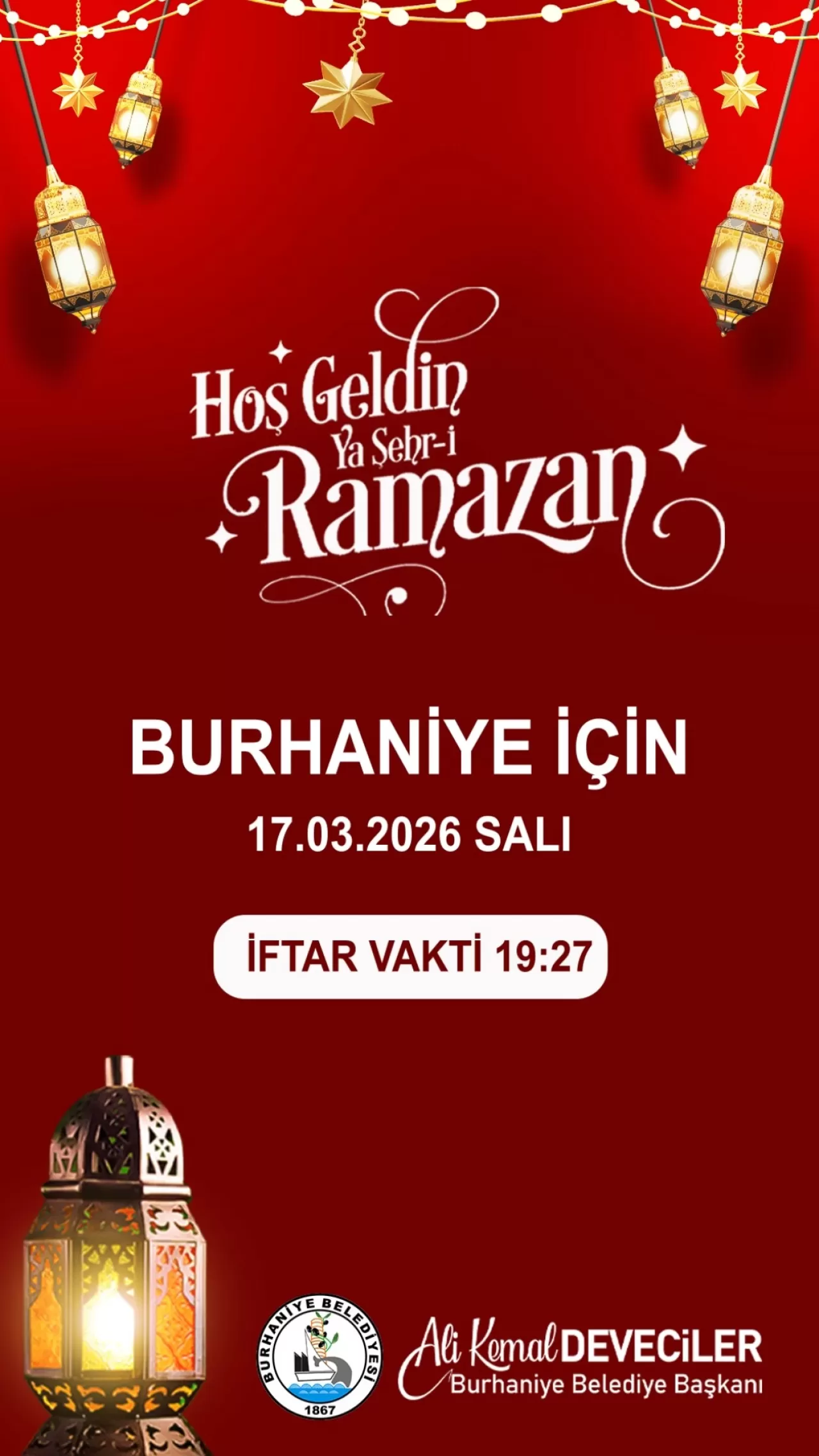 Burhaniye'de 17 Mart İftar Vakti Açıklandı