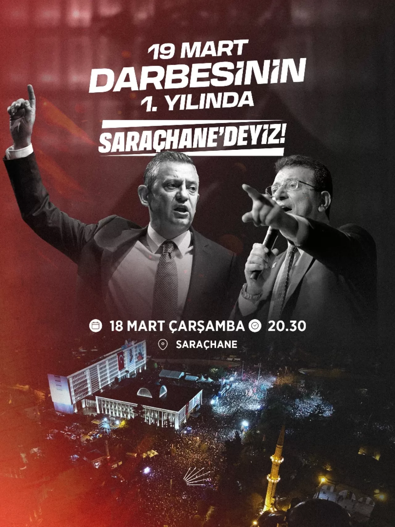 CHP Altıeylül İlçe Teşkilatından 19 Mart Darbesinin 1. Yılında Saraçhane Çağrısı