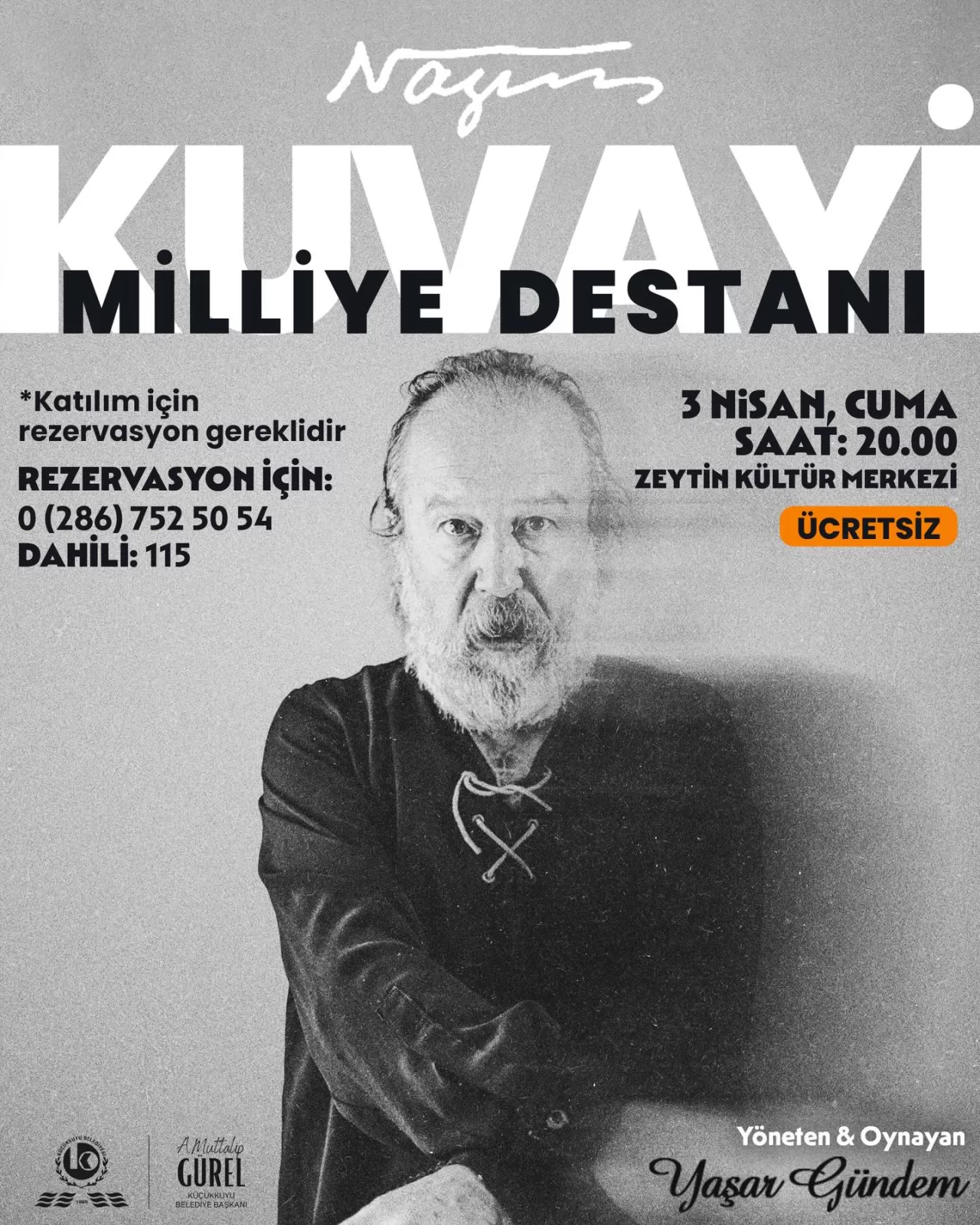 Küçükkuyu'da Nazım Hikmet'in Kuvay-ı Milliye Destanı Sahnelenecek