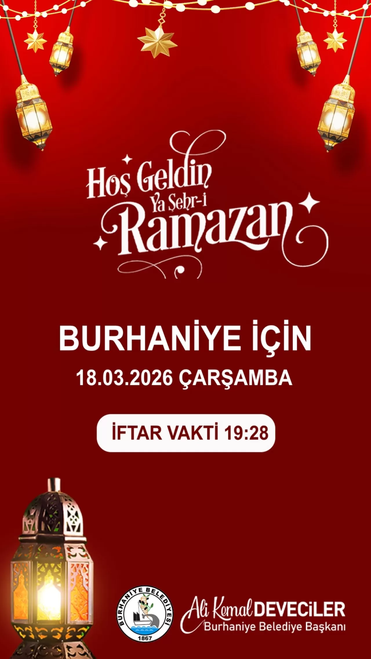 Burhaniye'de 18 Mart Çarşamba İftar Vakti Açıklandı