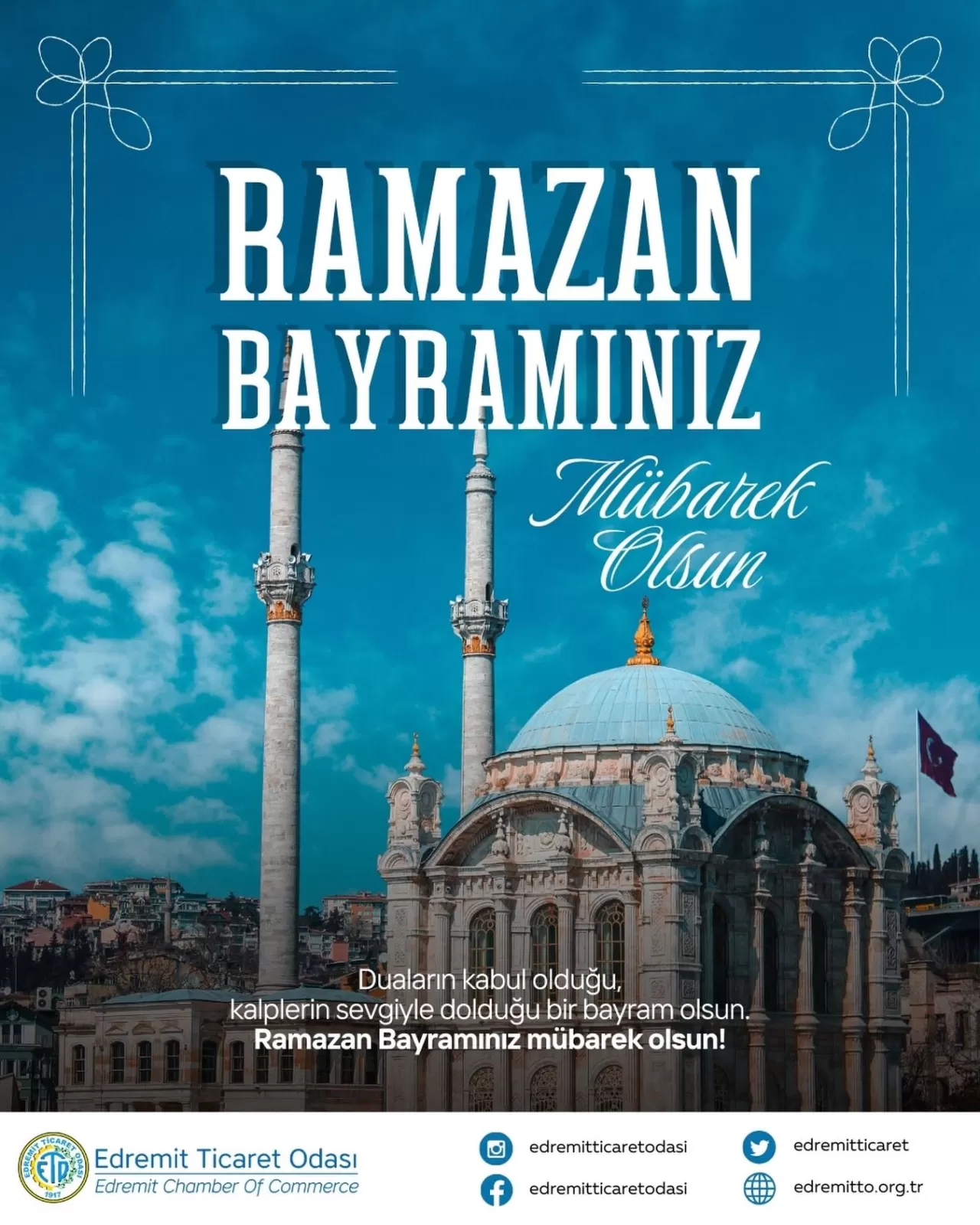 Edremit Ticaret Odası'ndan Ramazan Bayramı Mesajı