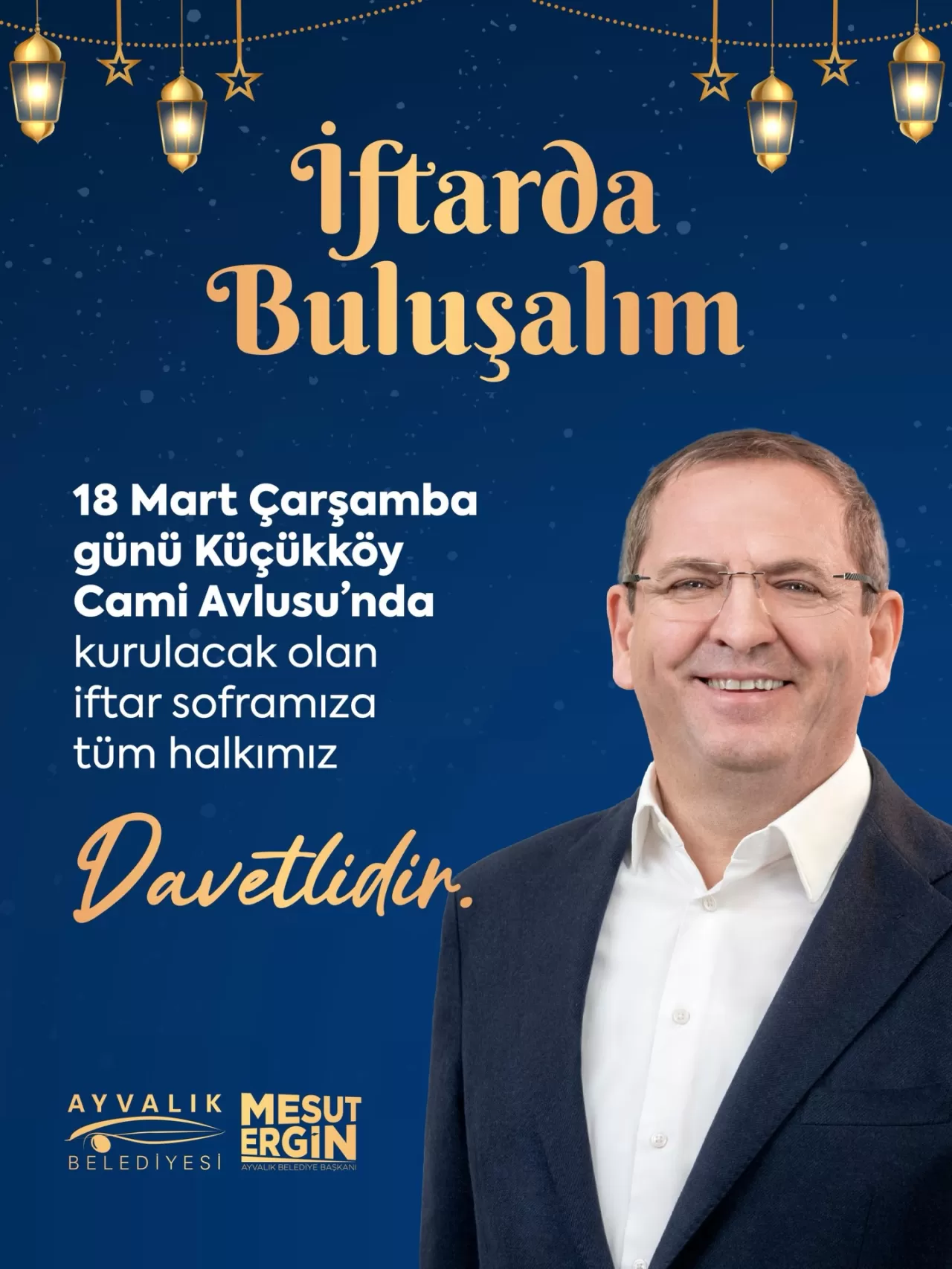 Ayvalık'ta Küçükköy Cami Avlusu'nda Halk İftarı Düzenlendi