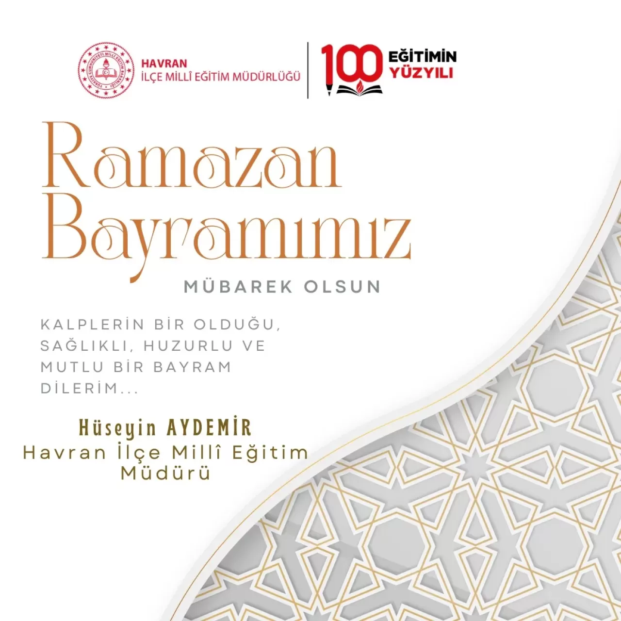 Havran İlçe Milli Eğitim Camiası Ramazan Bayramı'nı Kutladı