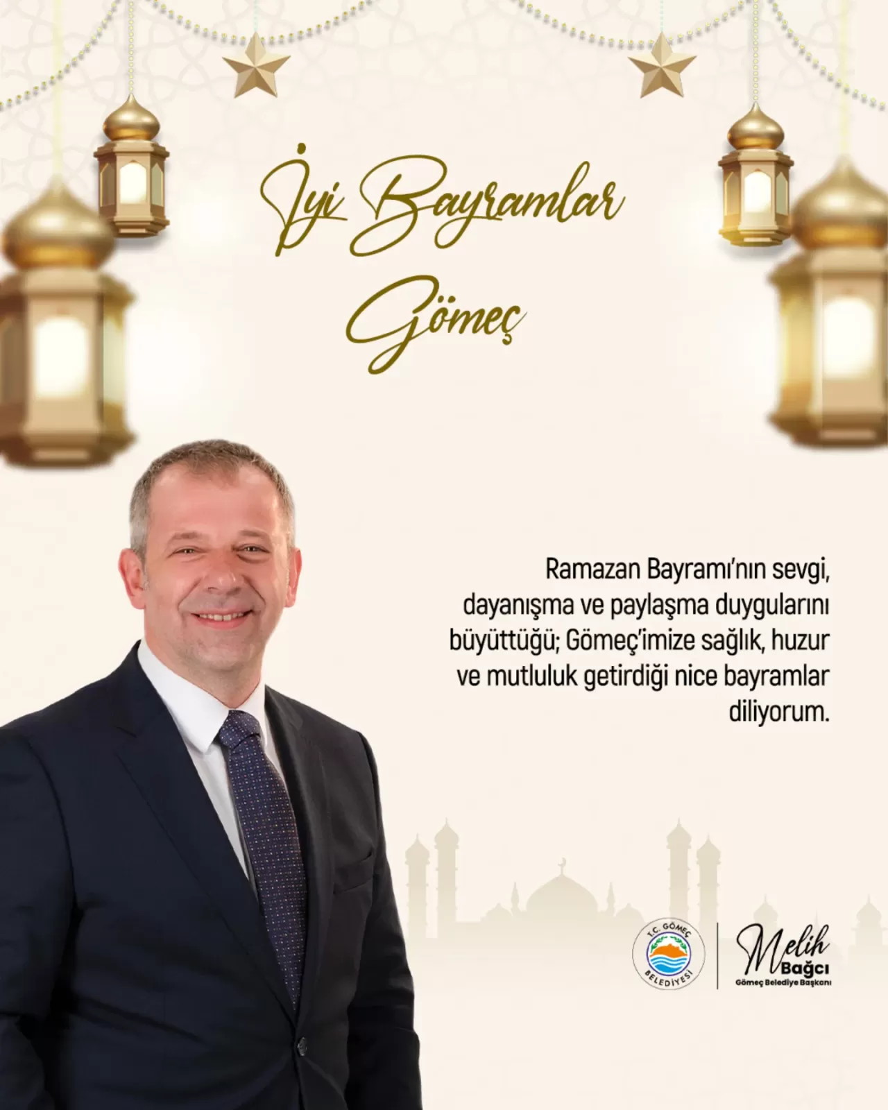 Gömeç Belediyesi'nden Anlamlı Bayram Mesajı: