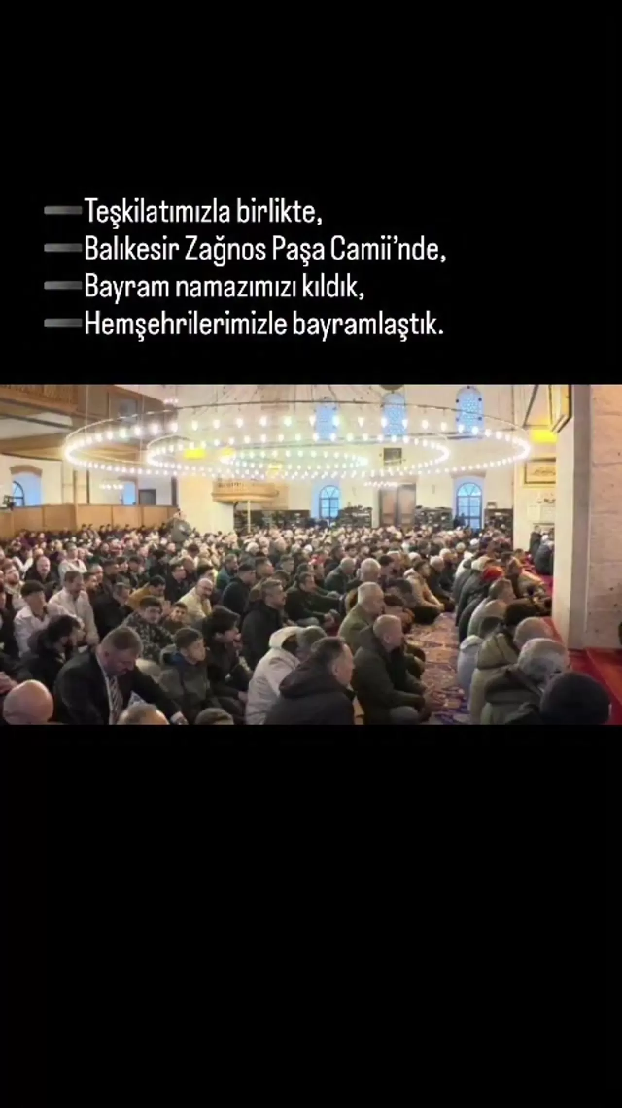 İYİ Partili Turhan Çömez, Balıkesir'de Bayram Namazı Sonrası Hemşehrileriyle Buluştu