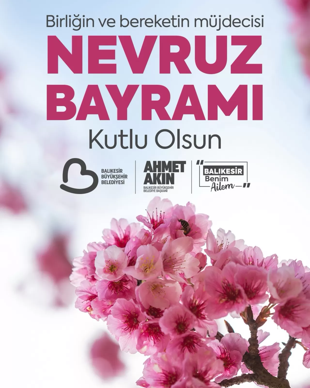 Balıkesir Belediye Başkanı Ahmet Akın'dan Nevruz Mesajı: 