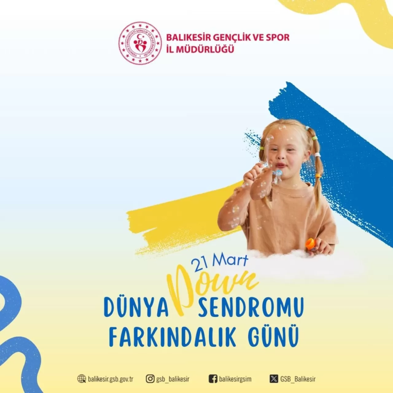 21 Mart Dünya Down Sendromu Farkındalık Günü'nde Anlamlı Mesaj