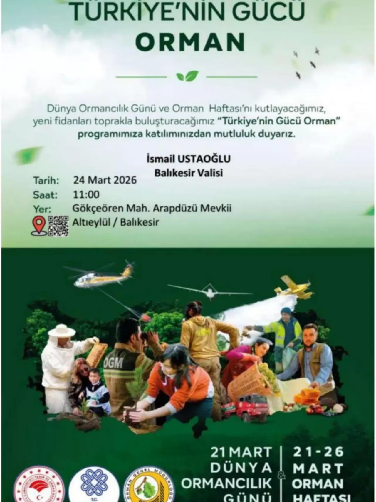 Balıkesir'de Orman Haftası'nda Geleceğe Nefes Seferberliği
