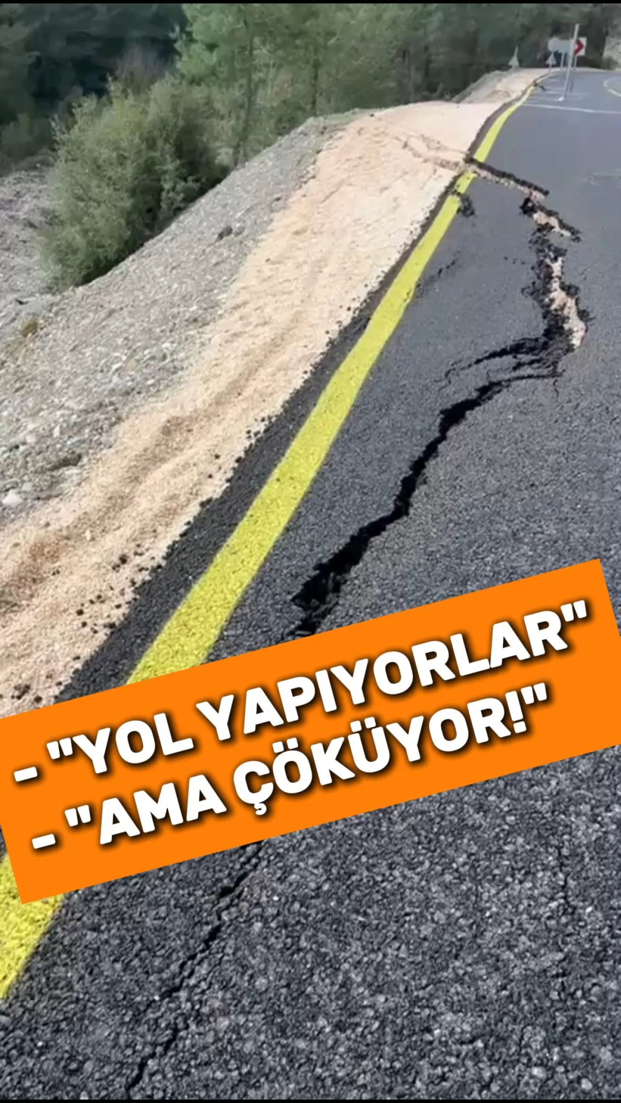 Osmaniye'de 4 Aylık Yol Çöktü: 