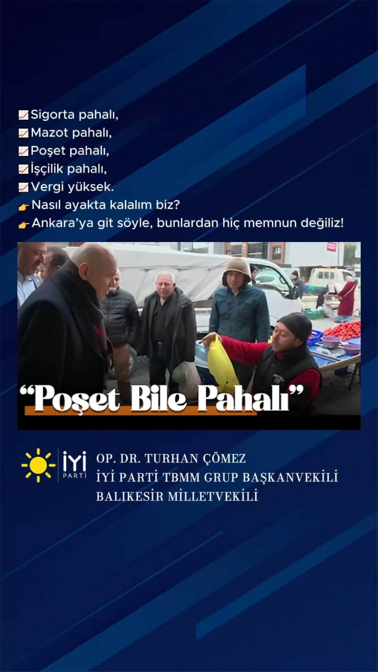 Çömez'den Ekonomik Sıkıntılara İsyan: "Ankara'ya Söyle, Memnun Değiliz!"
