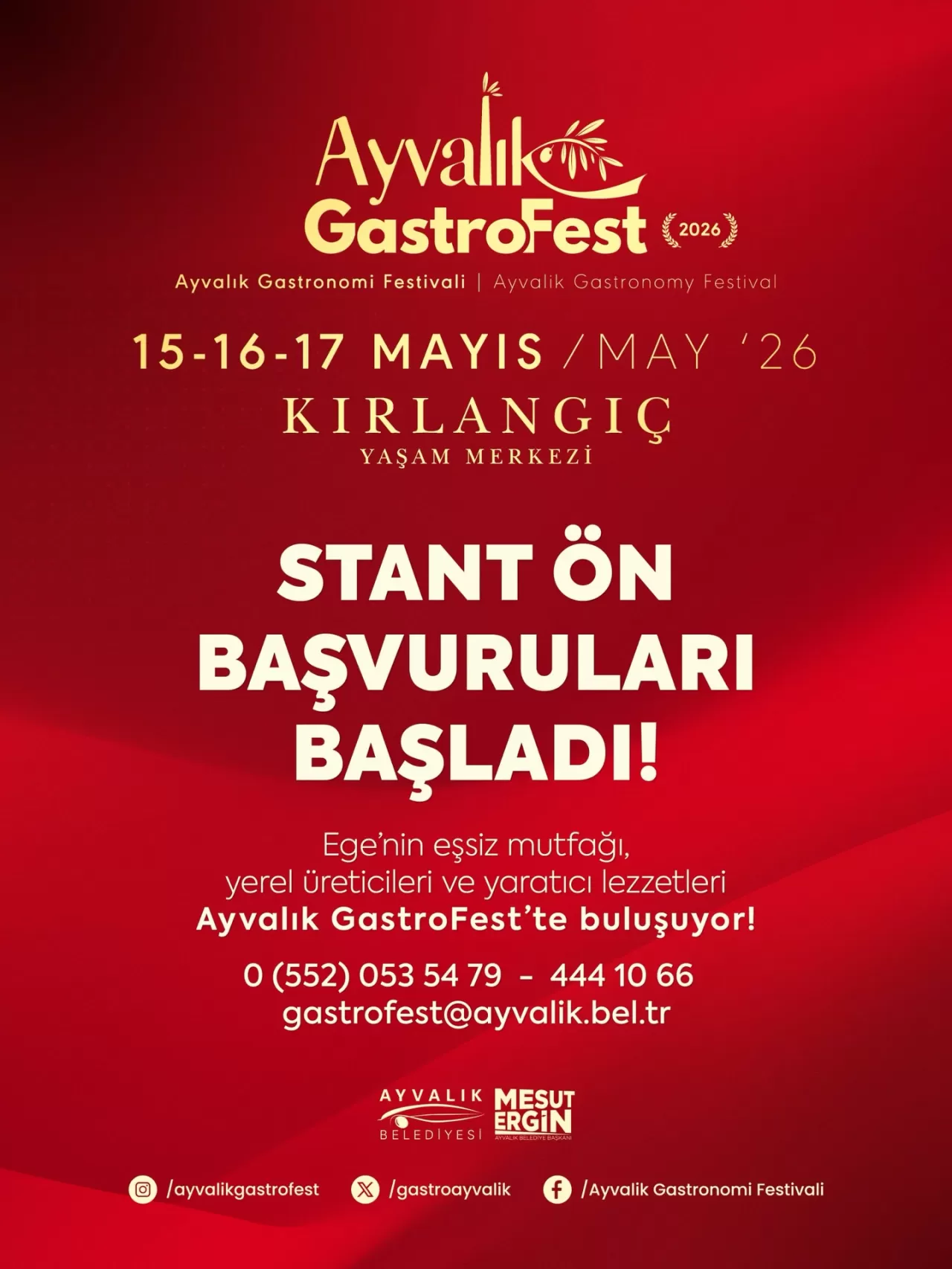 Ayvalık GastroFest 2026 İçin Stant Ön Başvuruları Başladı