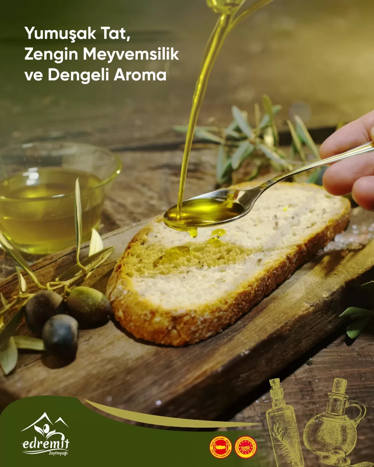 Edremit Tipi Zeytinyağı, Premium Lezzetiyle Öne Çıkıyor
