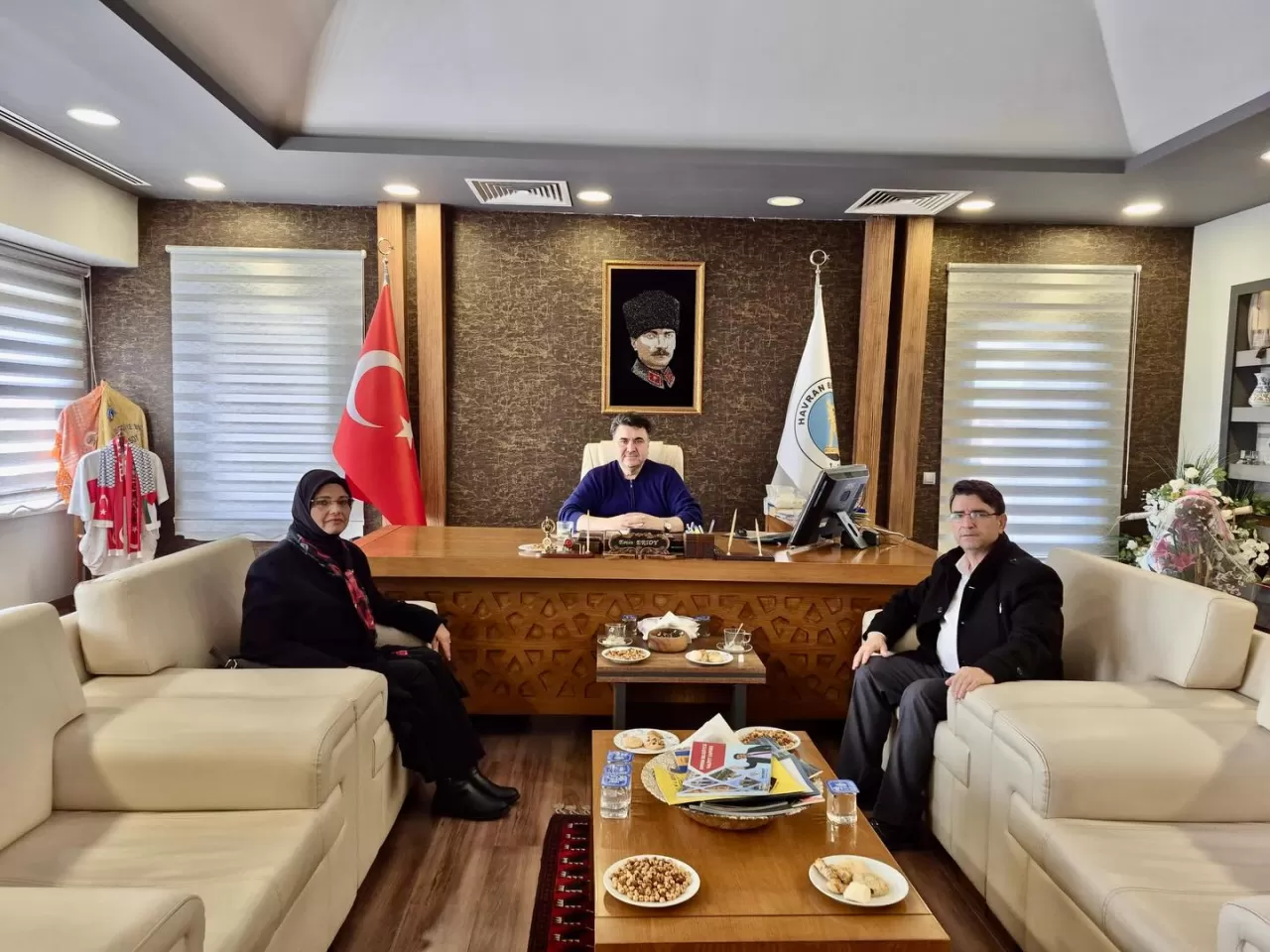 Büyük Birlik Partisi Yetkililerinden Havran Belediye Başkanı'na Ziyaret