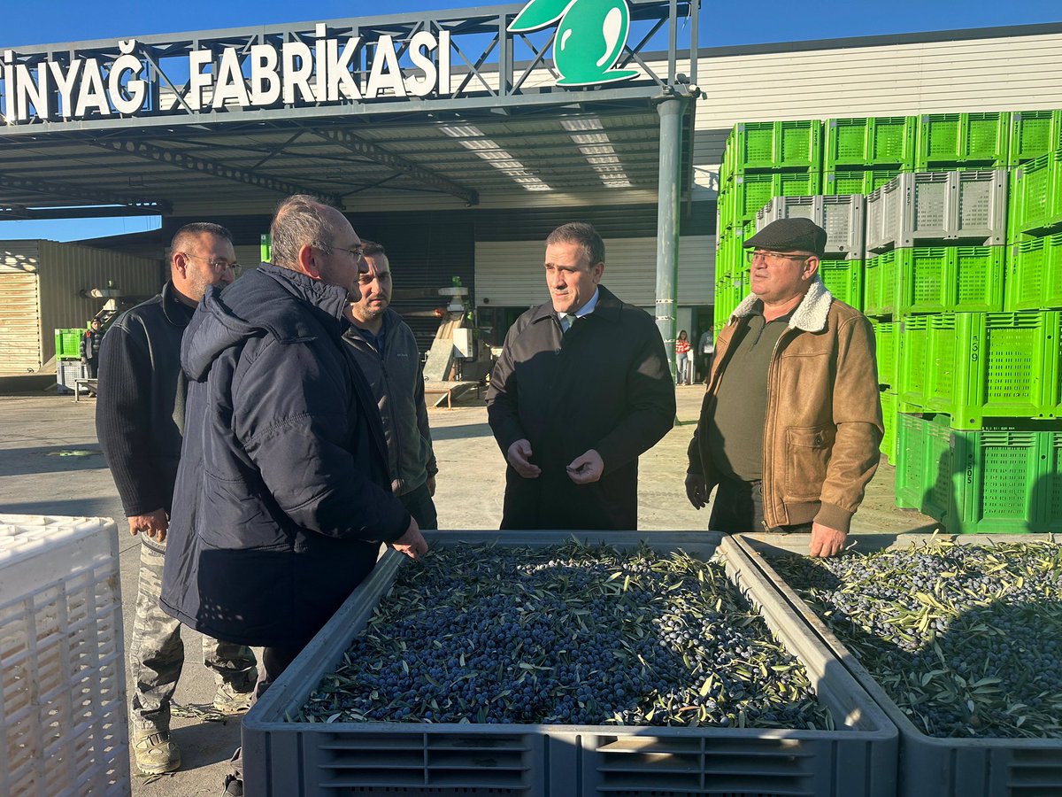 Burhaniye Kaymakamı İlyas Memiş'ten Şarköy'deki Zeytinyağı Fabrikalarına Ziyaret