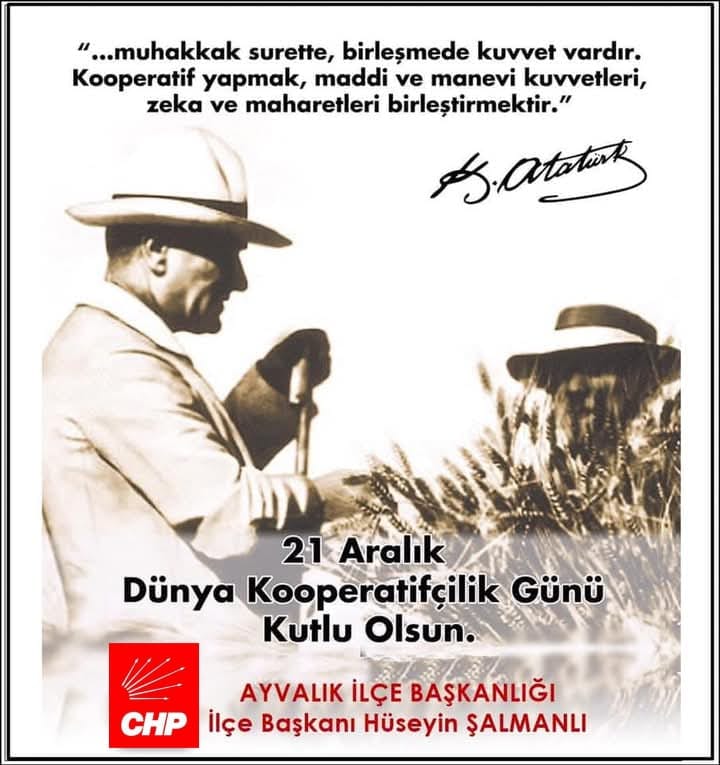 Ayvalık'ta Dünya Kooperatifçilik Günü Coşkusu