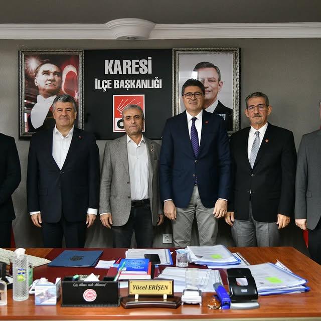 CHP'den Karesi İlçe Başkanlığı'na Ziyaret: Dayanışma ve Azim Vurgusu