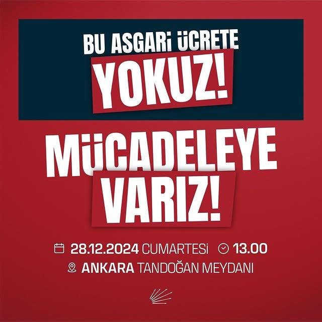 Asgari Ücret İçin Ankara'da Hak Arayışı