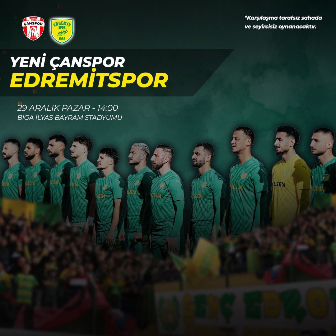 Amatör Lig'de Yeni Çanspor ile Edremitspor Karşı Karşıya