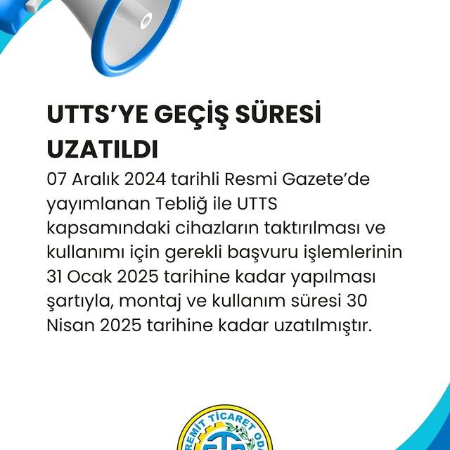 Taşıt Tanıma Sistemi Montaj Süresi Uzatıldı