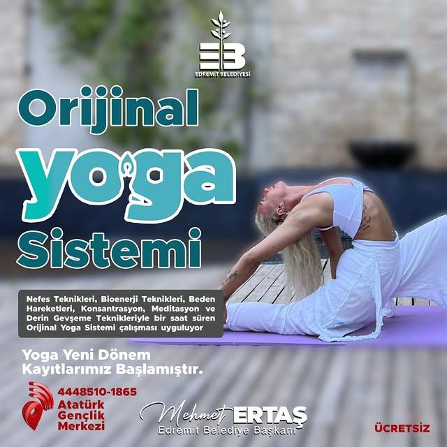 Edremit'te Ücretsiz Yoga Kursu Kayıtları Başladı