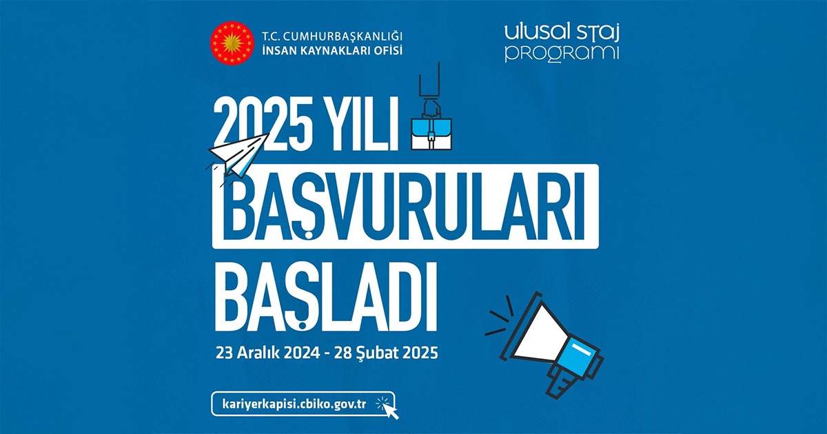 Ulusal Staj Programı 2025 İçin Başvurular Başladı