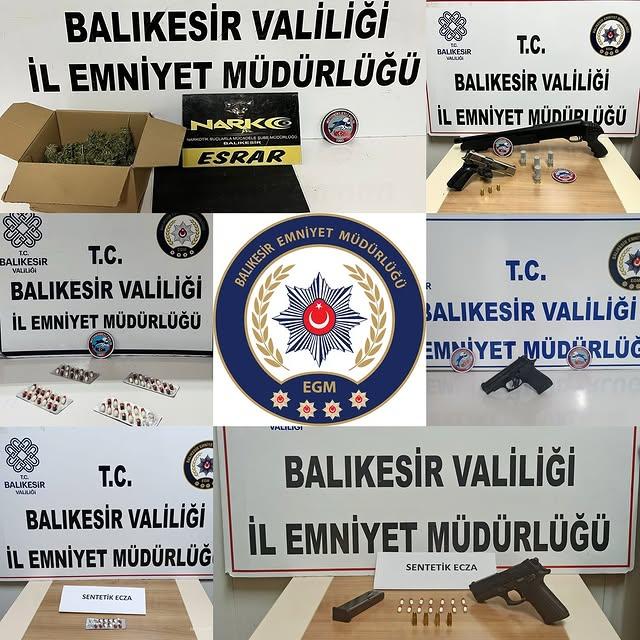 Balıkesir'de Emniyetten Şüphelilere Gece Baskını