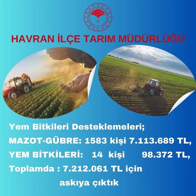 Havran'da Mazot ve Gübre Destekleri Askıya Çıktı