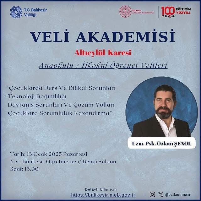 Balıkesir'de Veliler İçin Eğitim Seferberliği Başlıyor