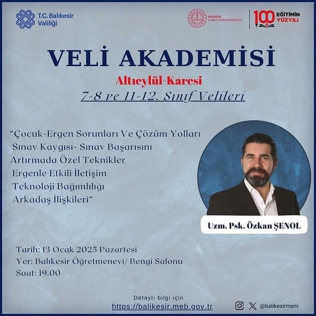 Balıkesir Veli Akademisi ile Gelecek Nesiller İçin Güçlü Adımlar