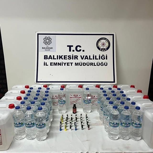 Balıkesir Emniyeti Yılbaşında Sahte Alkole Geçit Vermiyor