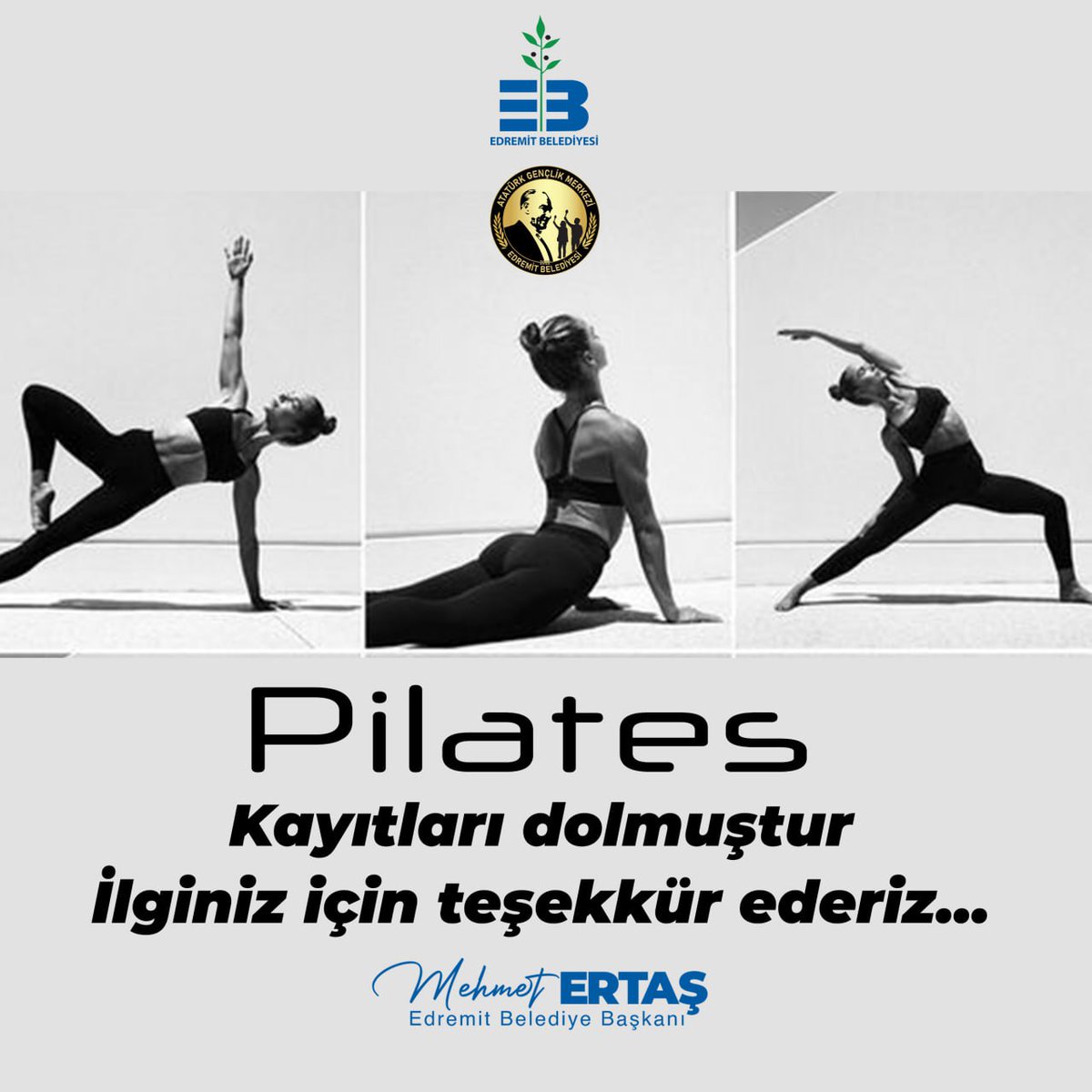 Edremit Belediyesi'nin Pilates Kursuna Yoğun İlgi