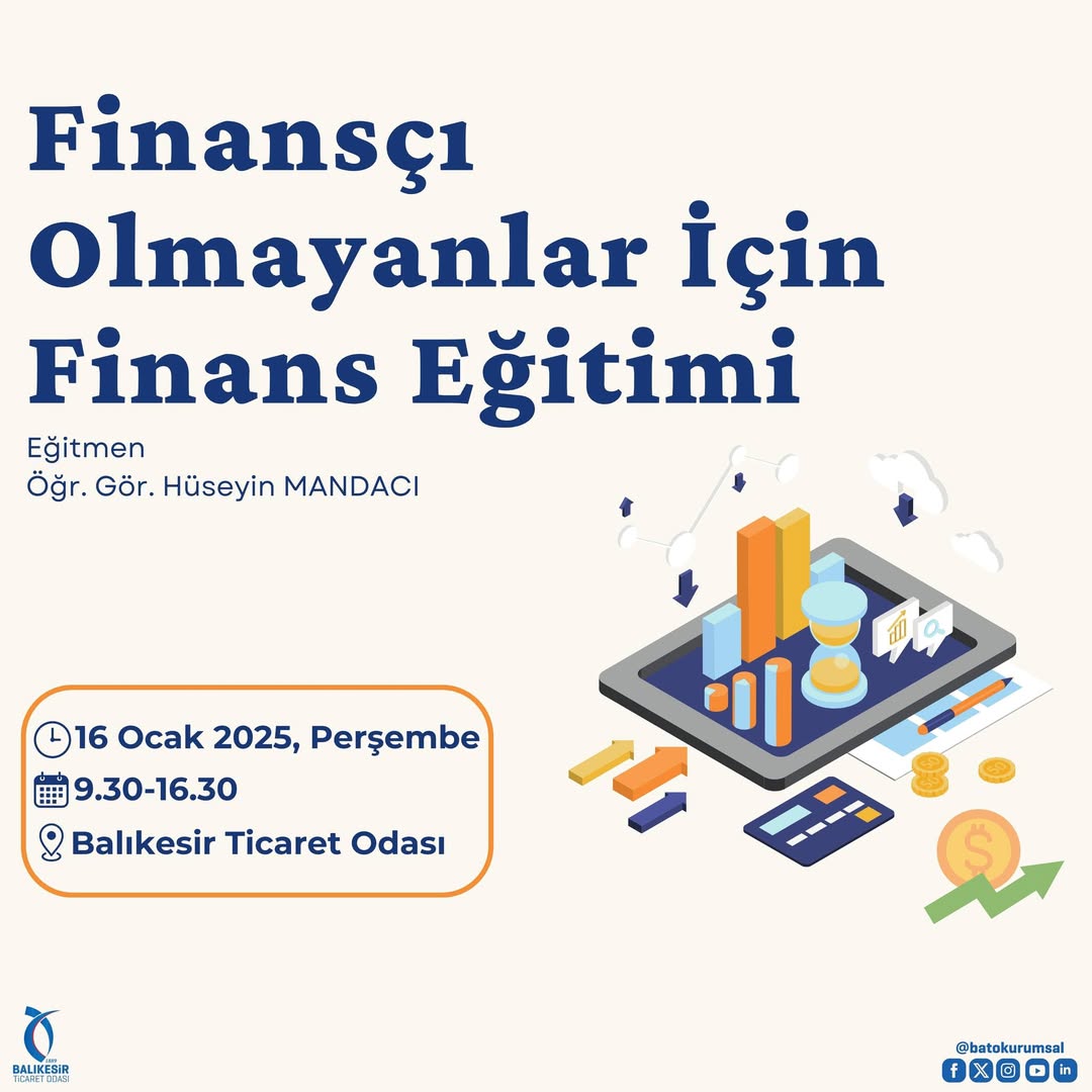 Balıkesir'de İş Dünyası İçin Ücretsiz Finans Eğitimi