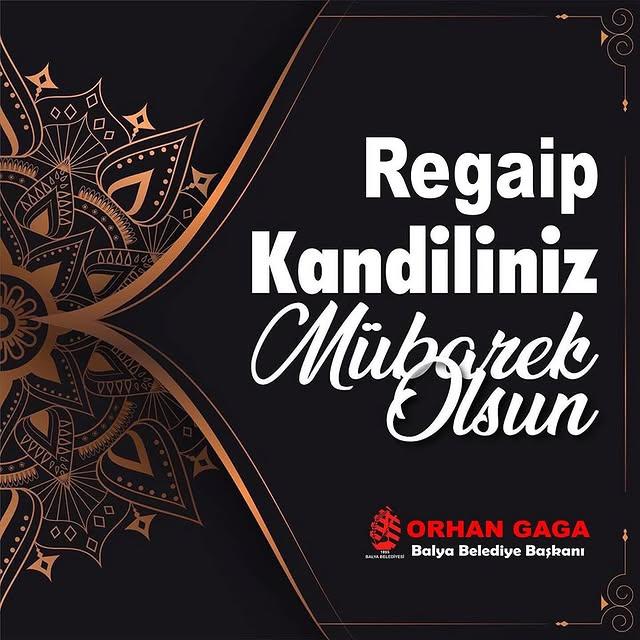 Regaip Kandili'nde İyilik ve Barış Dileği