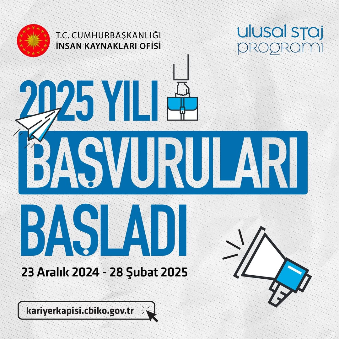 Ulusal Staj Programı 2025 Başvuruları Başladı