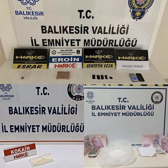 Balıkesir Emniyetinden Uyuşturucuya Geçit Yok