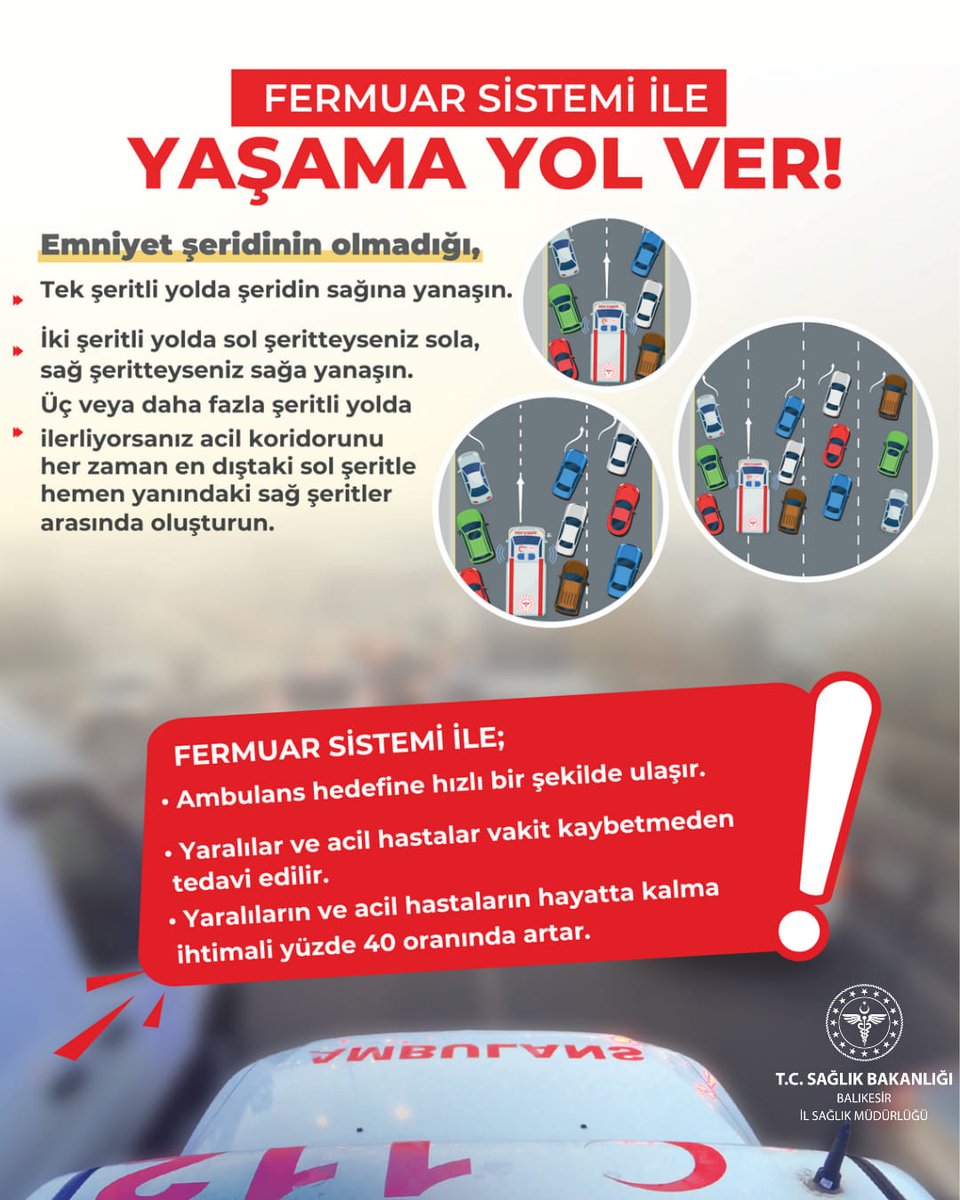 Acil Durumlarda Hayat Kurtaran “Fermuar Sistemi” Uygulaması