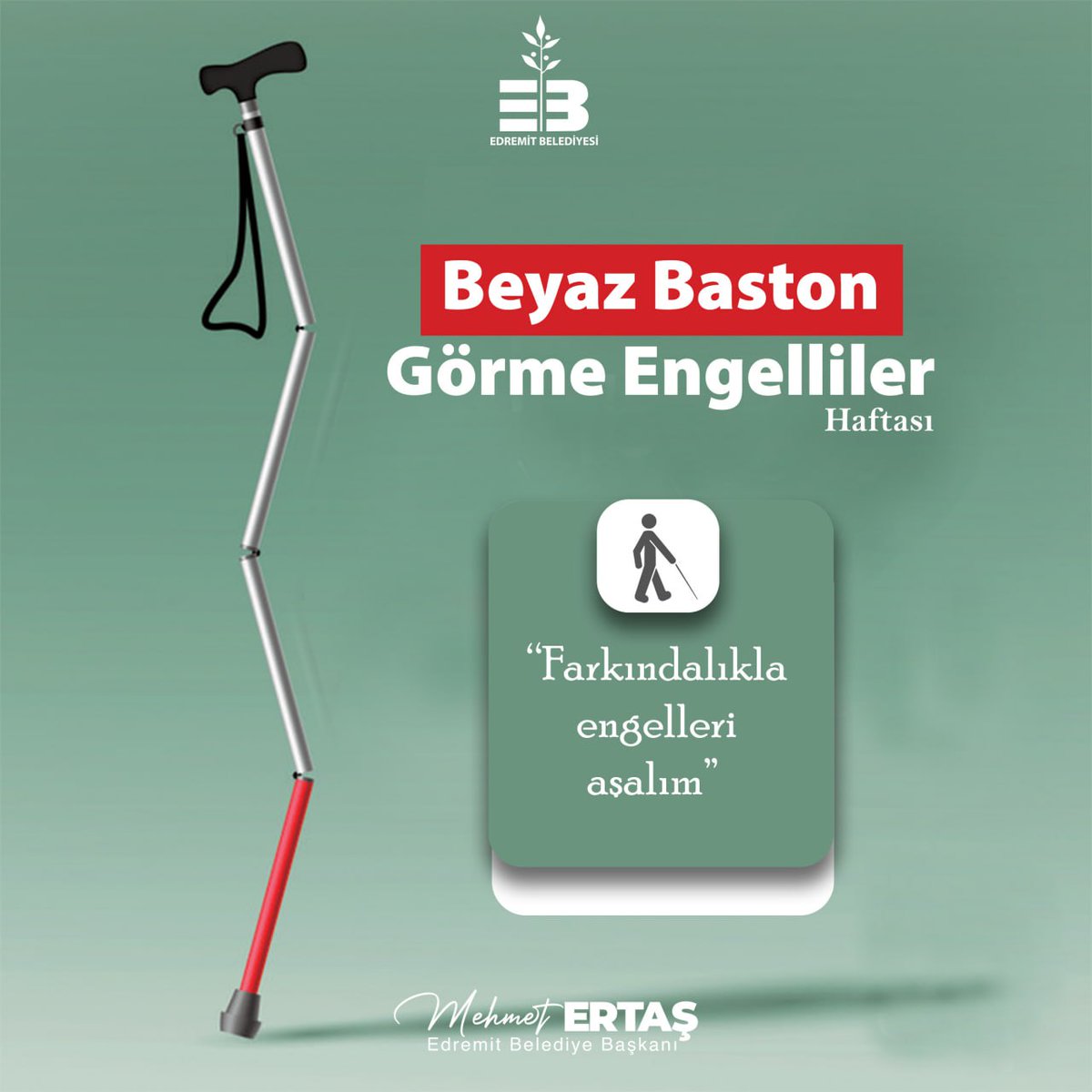 Edremit'te Beyaz Baston Farkındalık Etkinlikleri Başladı