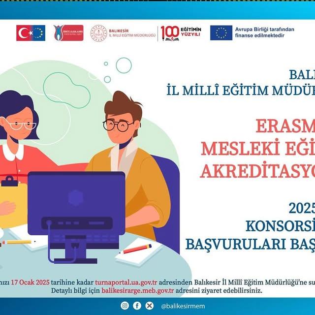 Balıkesir'de Erasmus Mesleki Eğitim Akreditasyonu Başvuruları Sürüyor