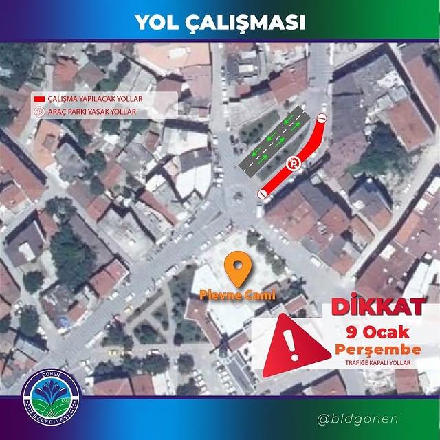 Balya Caddesi'nde İki Gün Sürecek Yol Bakım Çalışması Başlıyor