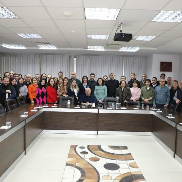 Gönen Belediye Başkanı İbrahim Palaz'a Personelinden Geçmiş Olsun Ziyareti