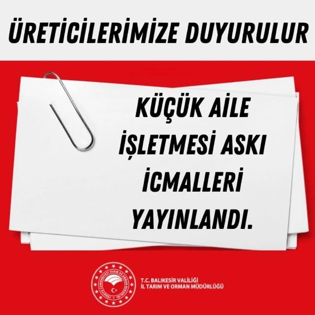 Küçük Aile İşletmesi İcmalleri Yayında!