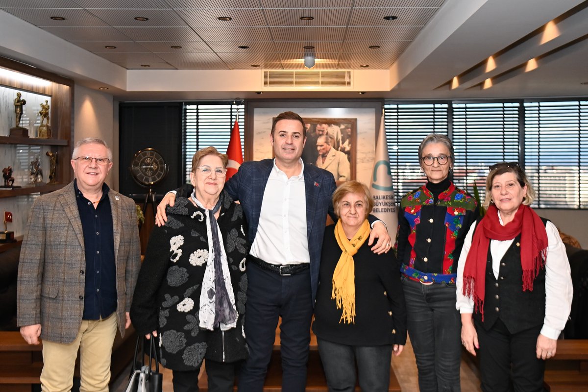 ADD Gönen Şubesi Yöneticilerinden Başkan Ahmet Akın'a Ziyaret