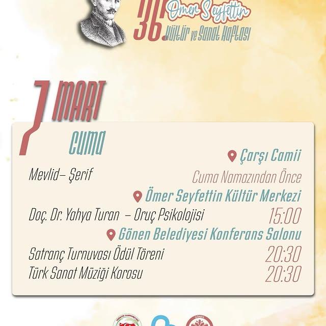 Gönen Belediyesi'nden Kültür ve Sanat Etkinlikleri