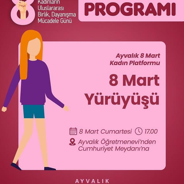 Ayvalık'ta 8 Mart Kutlamaları: Mor Pedal Bisiklet Sürüşü ve Belgesel Film Gösterimi
