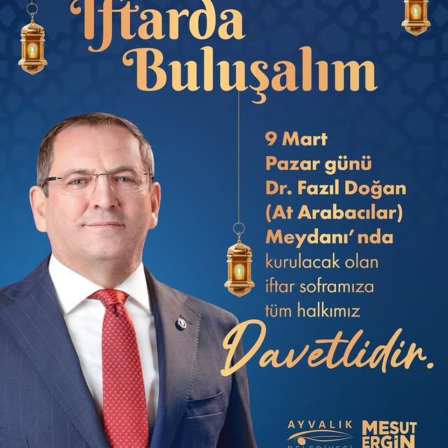 Ayvalık Belediyesi'nden İlk İftar Daveti