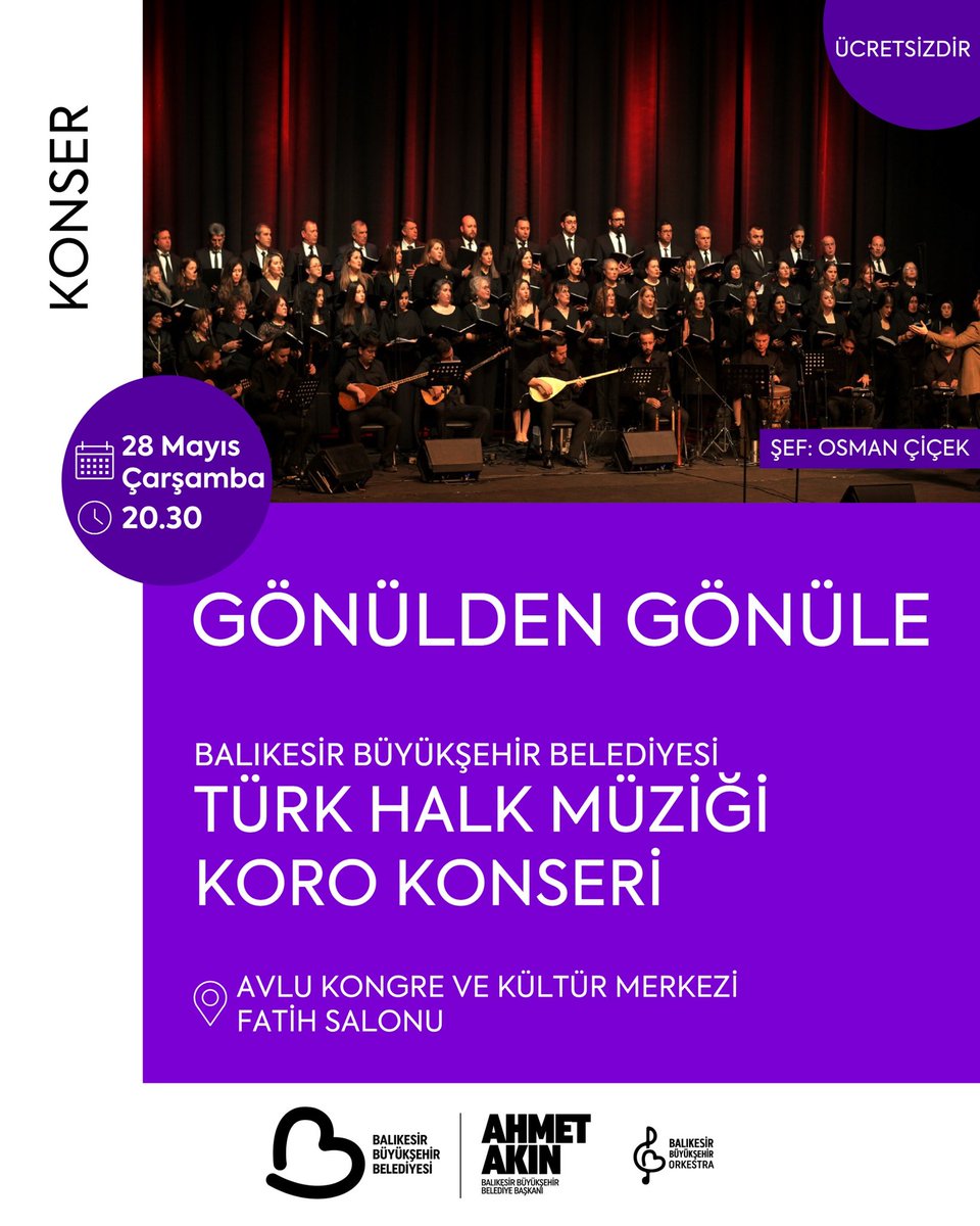 Balıkesir'de Türkülerle Gönüller Birleşecek