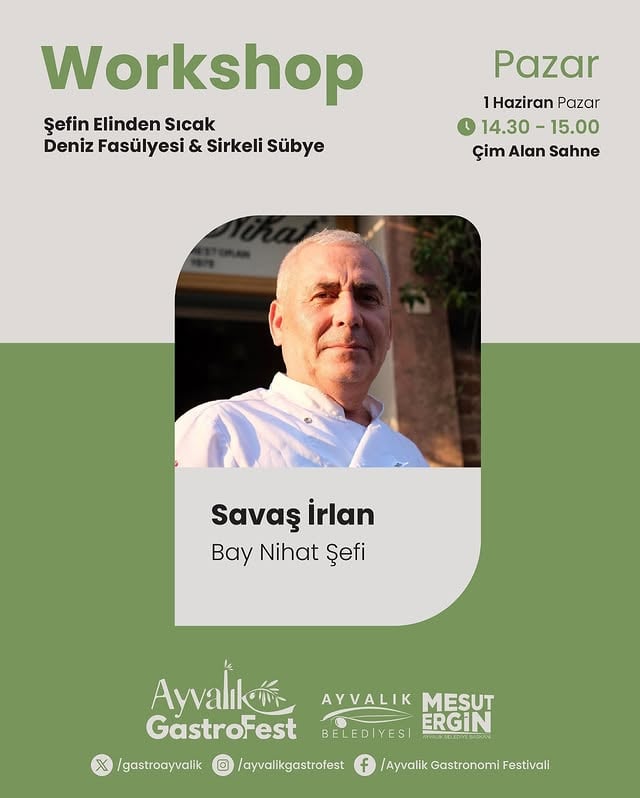 Ayvalık'ta GastroFest Workshopları Başlıyor