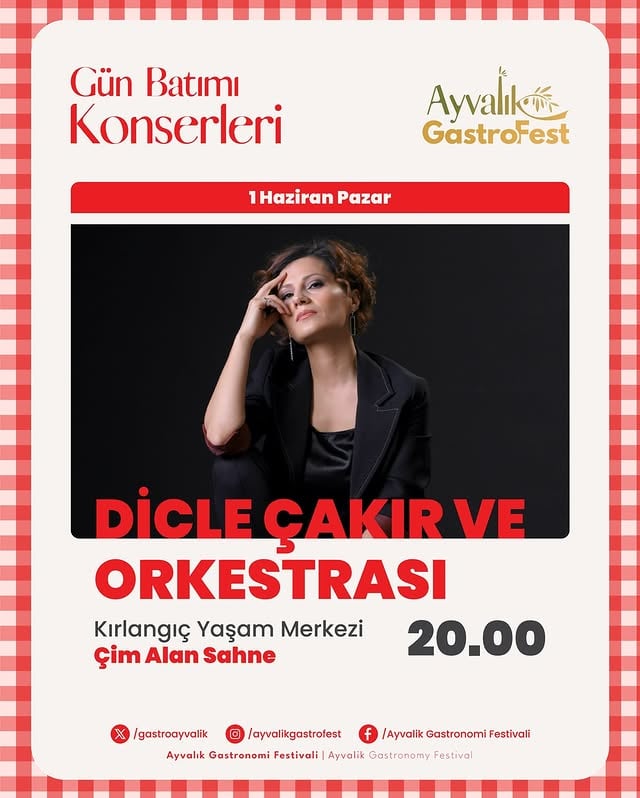 Ayvalık'ta GastroFest Kapanış Konseri Dicle Çakır ile Renklendi