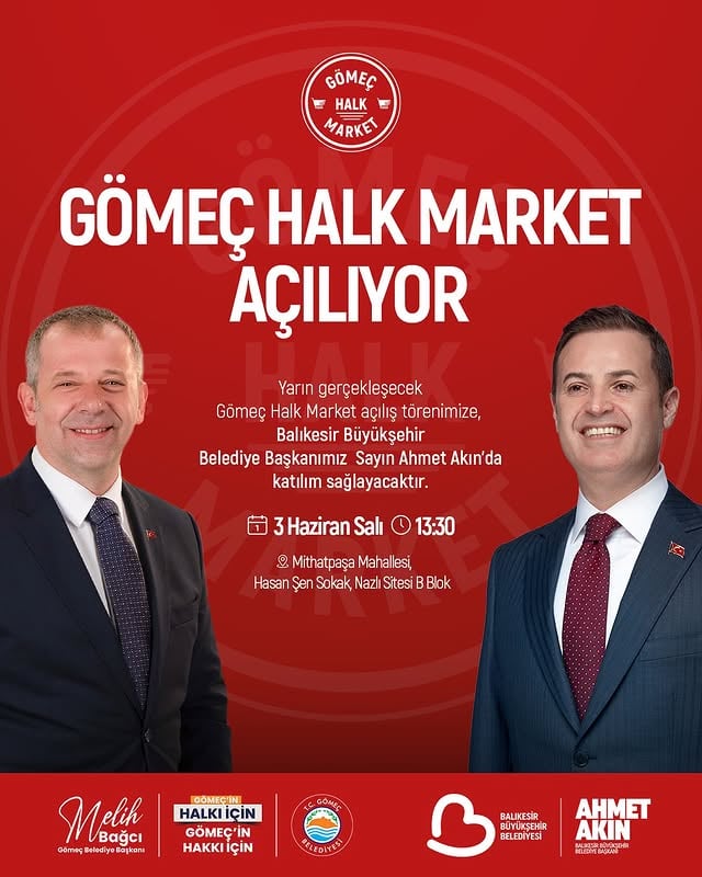 Gömeç'te Halk Market Açılıyor: Yerel Üretici Destekleniyor