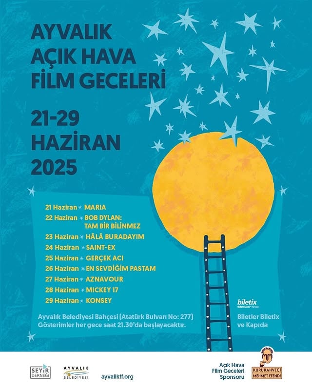 Ayvalık Açık Hava Film Geceleri 21 Haziran'da Başlıyor